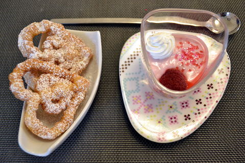 Rosettenwaffeln zum Dessert