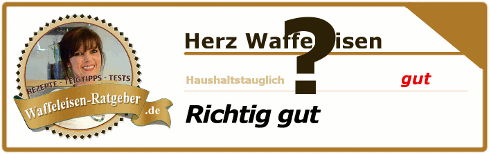 Herz Waffeleisen Test