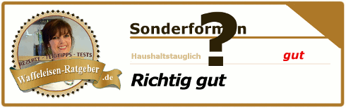 Waffeleisen Sonderformen Test